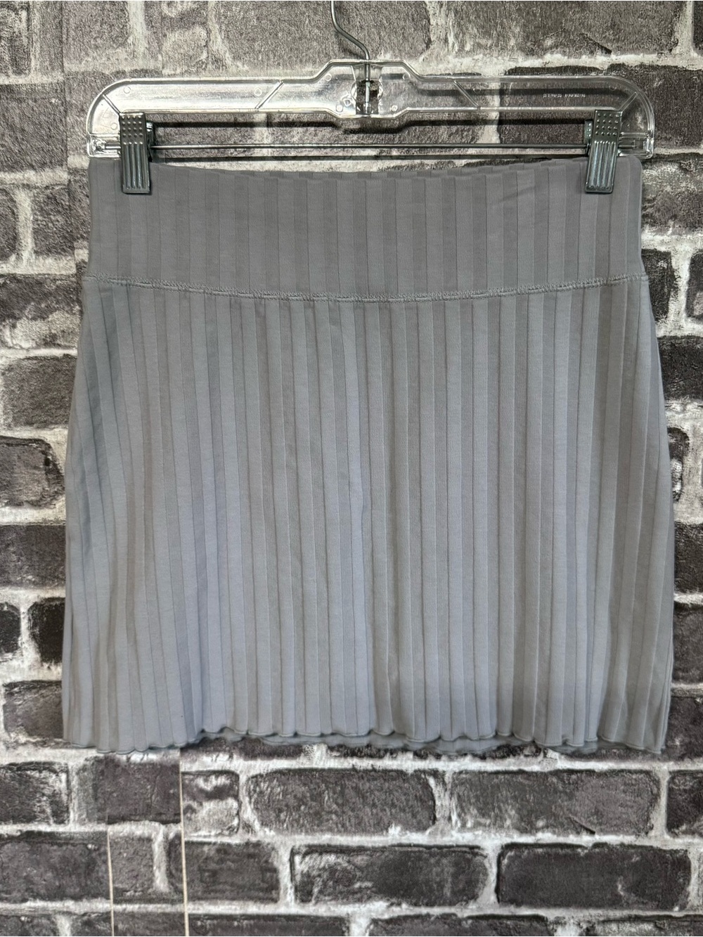 Offline by Aerie ribbed mini skirt gray pull on